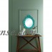 Mainstays teal baroque oval wall mirror   552607082